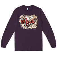 Plum baseball mom Long Sleeve Tee - FaDigitalArtStudio
