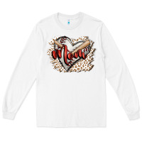 White baseball mom Long Sleeve Tee - FaDigitalArtStudio
