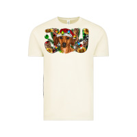 Vintage Arctic dachshund christmas joy Vintage Tee - RanaPortraitStore