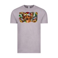 Vintage Zinc dachshund christmas joy Vintage Tee - RanaPortraitStore