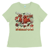 Matcha tis the season football halloween Ladies Tee - CowGirlArtShop
