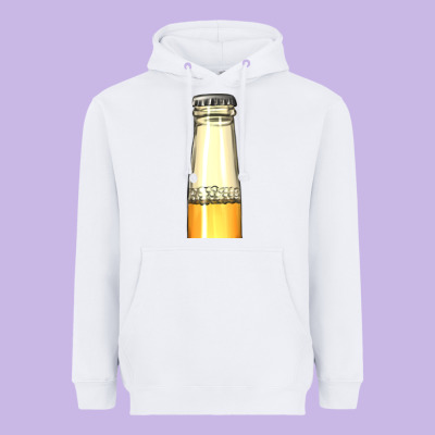 Yellow Beer Bottle Heavyweight Hoodie Designed By Adodesignshop