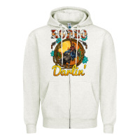 Oatmeal Heather western rodeo darlin' sunset sunflowers weapon Zipper Hoodie - BarkalooDesign