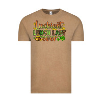 Vintage Coffee St. Patrick's Luckiest lunch lady ever Vintage Tee - OliviaCreatesArt