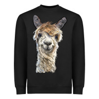 Black alpaca Heavyweight Sweatshirt - BarkalooDesign