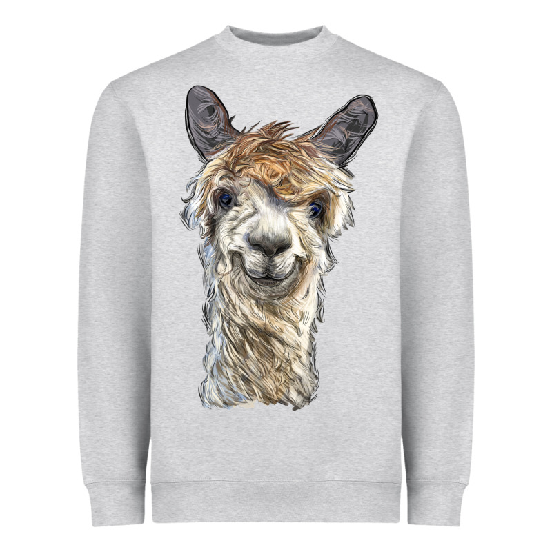 Alpaca Heavyweight Sweatshirt by BarkalooDesign | Teevron