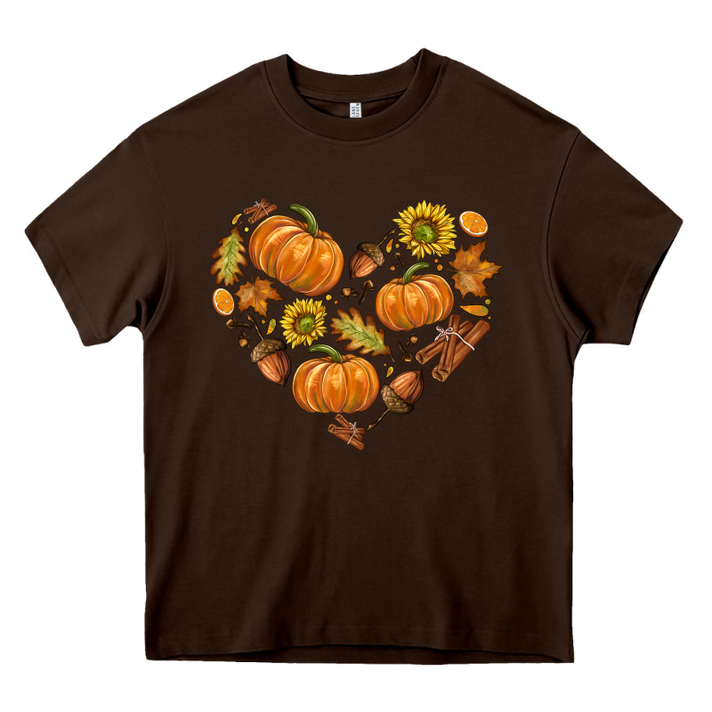 Fall Heart Heavy Core Tee by texasbilliewilder | Teevron
