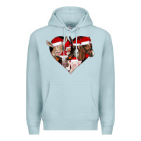 Blue Mist farm animals christmas Premium Hoodie - CowhideDigitalArt
