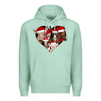 Seafoam farm animals christmas Premium Hoodie - CowhideDigitalArt
