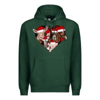 Sports Green farm animals christmas Premium Hoodie - CowhideDigitalArt