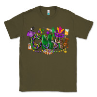Army Green cma mardi gras cowgirl Classic Tee - CowGirlArtShop
