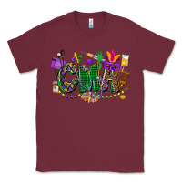Burgundy cma mardi gras cowgirl Classic Tee - CowGirlArtShop