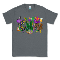 Charcoal Heather cma mardi gras cowgirl Classic Tee - CowGirlArtShop