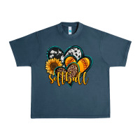 Midnight Navy softball hearts Urban Heavy Tee - Jasminsmagicworld