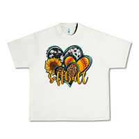 Pistachio softball hearts Urban Heavy Tee - Jasminsmagicworld