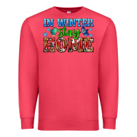 Cardinal in winter stay home with gloves Premium Sweatshirt - AdoDesignShop