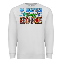 Dove Grey in winter stay home with gloves Premium Sweatshirt - AdoDesignShop