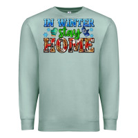 Seafoam in winter stay home with gloves Premium Sweatshirt - AdoDesignShop