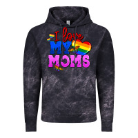Cloud Black I love my moms Vintage Hoodie - FaDigitalArtStudio