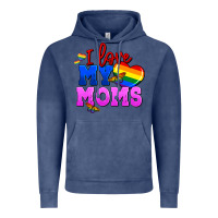 Vintage Denim I love my moms Vintage Hoodie - FaDigitalArtStudio