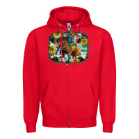 Red western rodeo horse cowhide sunflowers Zipper Hoodie - BarkalooDesign
