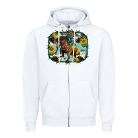 White western rodeo horse cowhide sunflowers Zipper Hoodie - BarkalooDesign