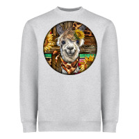 Heather Grey western alpaca Heavyweight Sweatshirt - BarkalooDesign