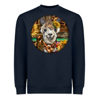 Navy western alpaca Heavyweight Sweatshirt - BarkalooDesign