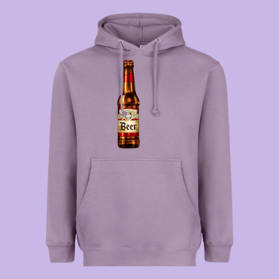 Red Beer Bottle Heavyweight Hoodie Designed By Adodesignshop