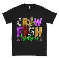 Black crawfish season mardi gras carnival fleur de lis Classic Tee - Jasminsmagicworld