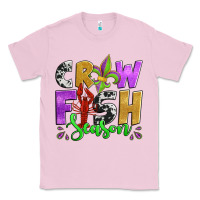 Bubblegum Pink crawfish season mardi gras carnival fleur de lis Classic Tee - Jasminsmagicworld