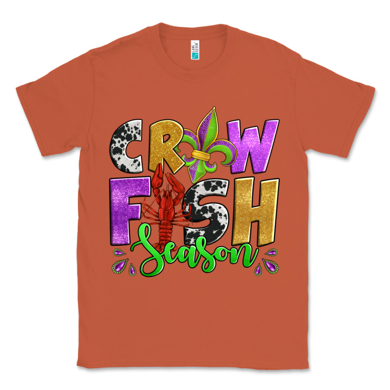 Crawfish Season Mardi Gras Carnival Fleur De Lis Classic Tee by Jasminsmagicworld | Teevron