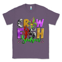 Lavender crawfish season mardi gras carnival fleur de lis Classic Tee - Jasminsmagicworld