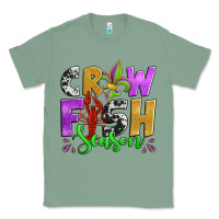 Sage crawfish season mardi gras carnival fleur de lis Classic Tee - Jasminsmagicworld