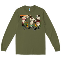 Army Green tenesse state cowhide serape cactus Long Sleeve Tee - RanaPortraitStore