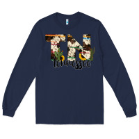 Navy tenesse state cowhide serape cactus Long Sleeve Tee - RanaPortraitStore