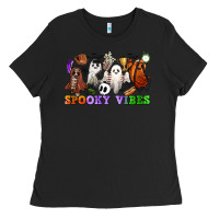 Spooky Vibes Sports Ghosts Ladies Tee | Teevron