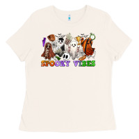 Bone spooky vibes sports ghosts Ladies Tee - CowGirlArtShop