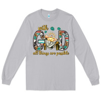 Moon Dust with god all things are possible with baby jesus bbs Long Sleeve Tee - BundleAndBundleShop