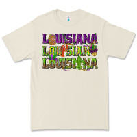 Bone Louisiana Louisiana Louisiana Premium Tee - HowdyJamesFarm