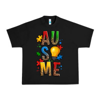 Black ausome autism Urban Heavy Tee - OliviaCreatesArt