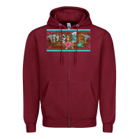 Burgundy western nurse with medical  symbol caduceus and arrow license plate te Zipper Hoodie - BarkalooDesign