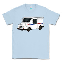 Dusty Blue mail truck Classic Tee - Artiststas