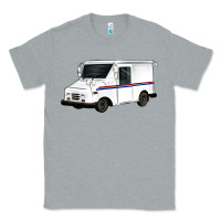 Heather Grey mail truck Classic Tee - Artiststas