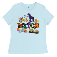 Baby Blue the witch is in Ladies Tee - CowGirlArtShop