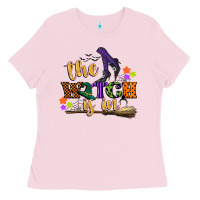 Bubblegum Pink the witch is in Ladies Tee - CowGirlArtShop