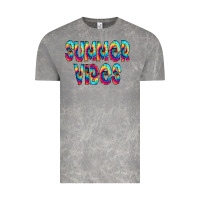 Cloud Rock summer vibes tie dye doodle Vintage Tee - CowCowDesign