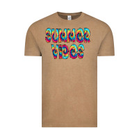 Vintage Coffee summer vibes tie dye doodle Vintage Tee - CowCowDesign