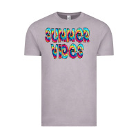 Summer Vibes Tie Dye Doodle Vintage Tee | Teevron