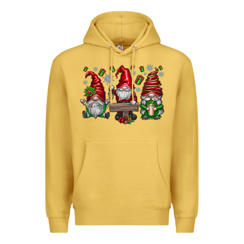 Christmas Gnomes Celebration Premium Hoodie by CowhideDigitalArt | Teevron